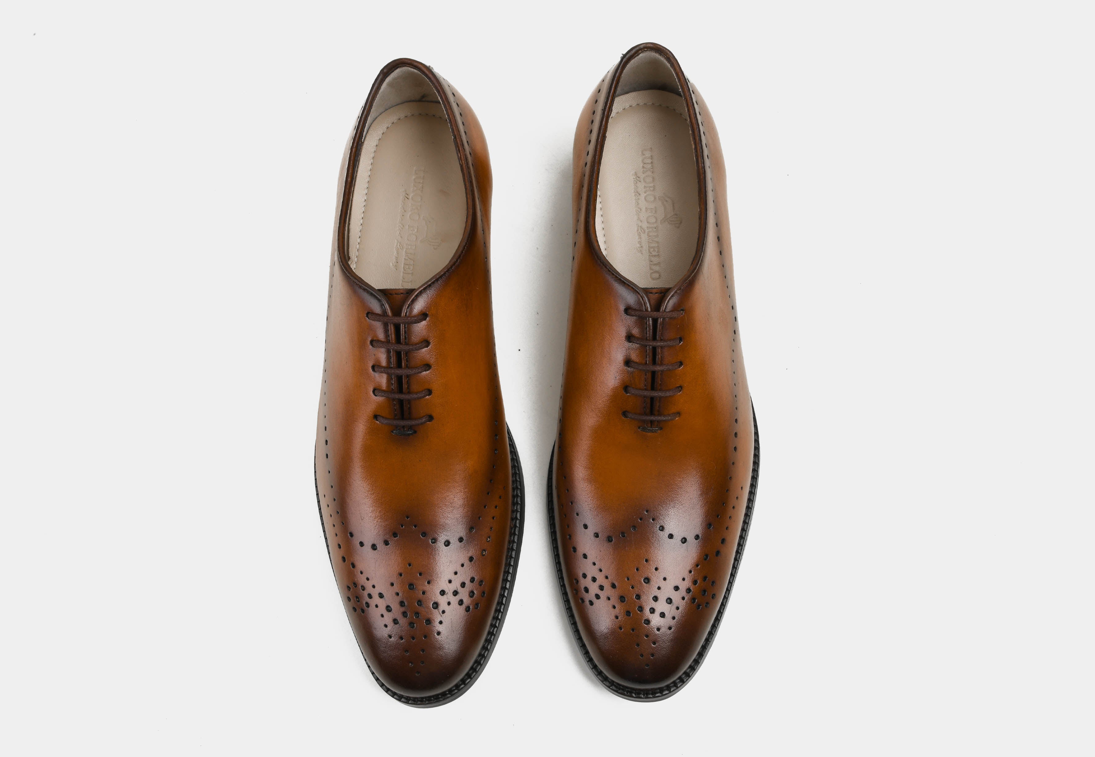 ENRICO | MEN TAN WHOLECUT BROGUES