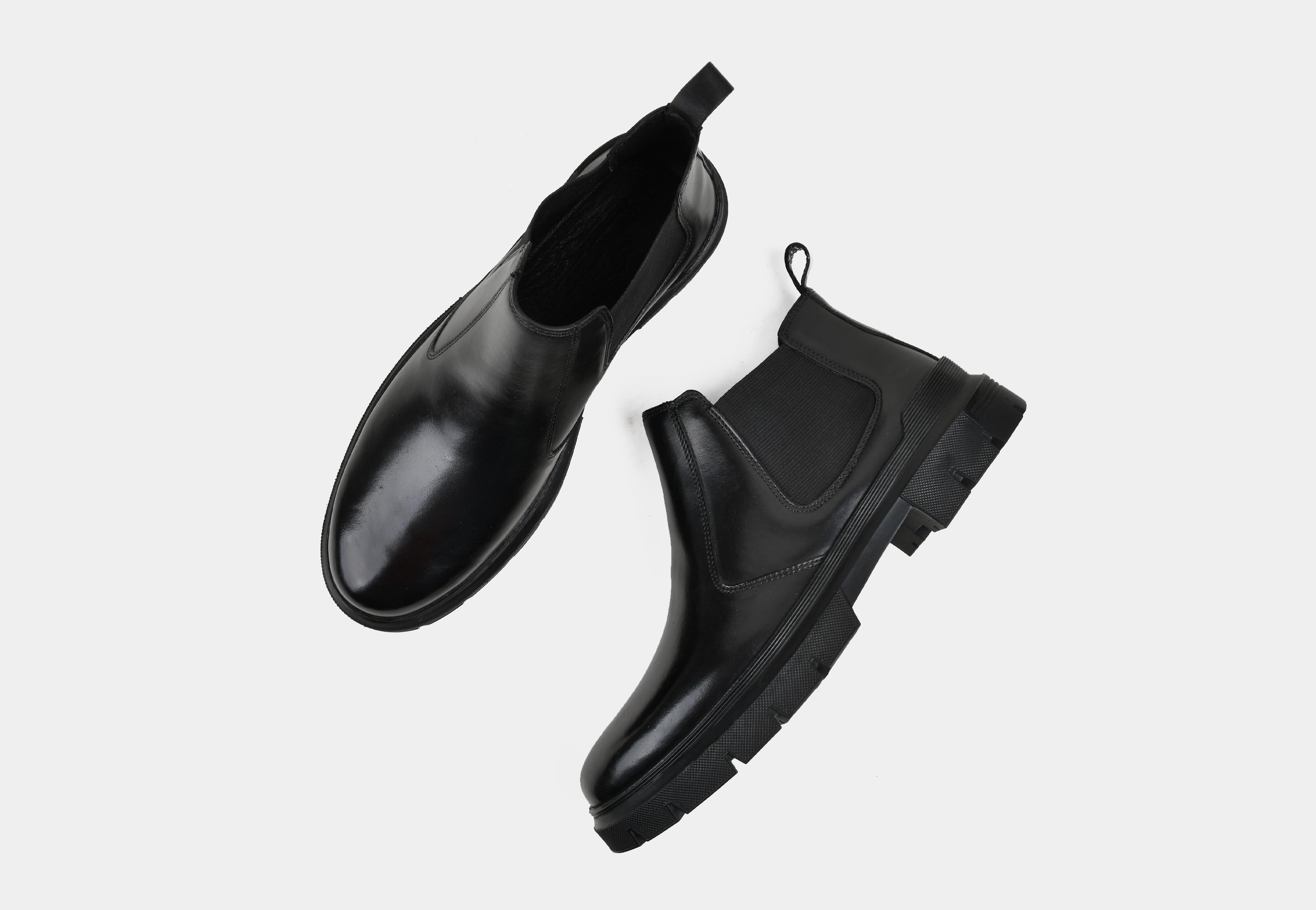 MEN BLACK CHELSEA BOOTS | STRIDEGRIP