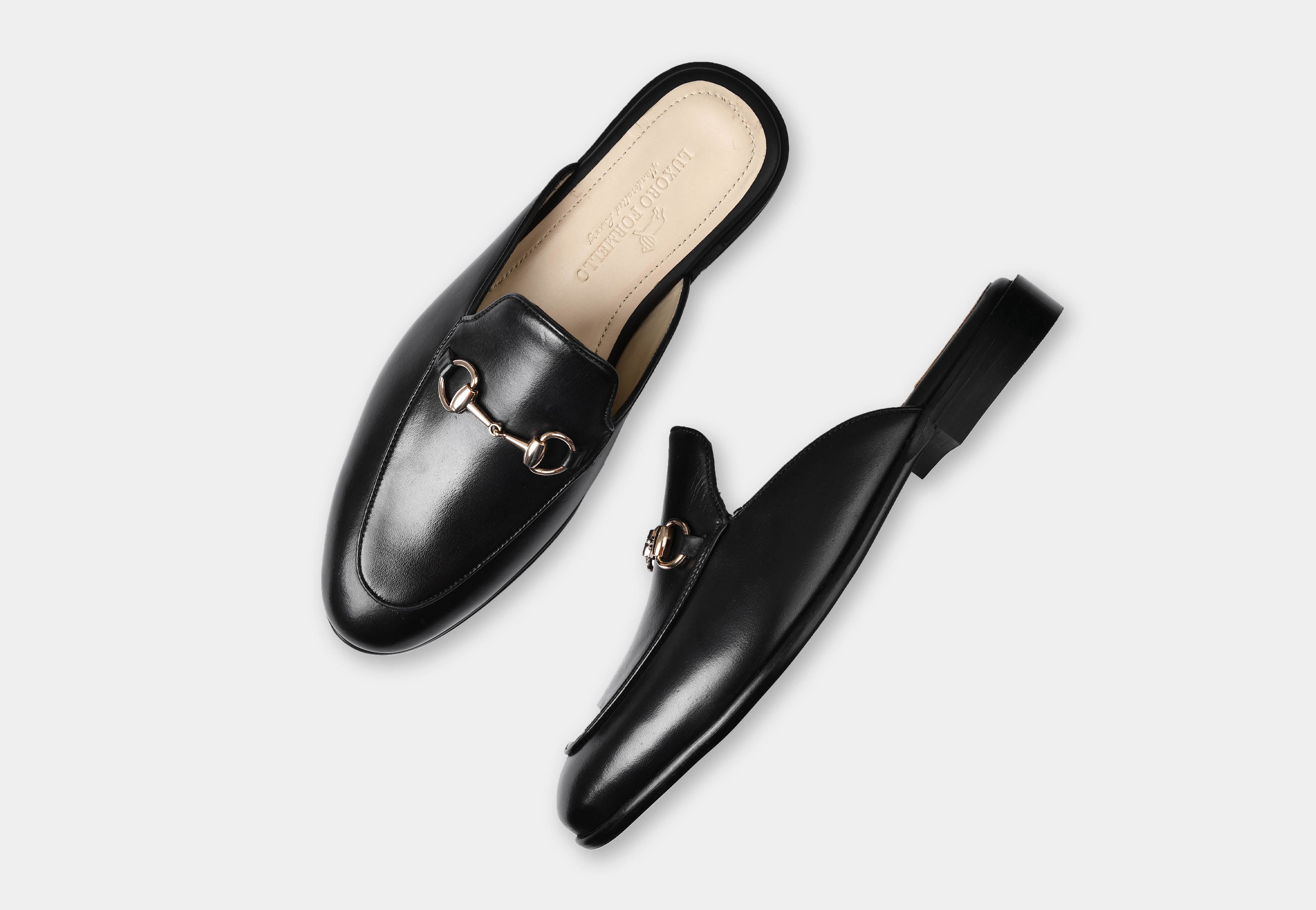 Mule | Black with Gold Trim (Reserved-Release)