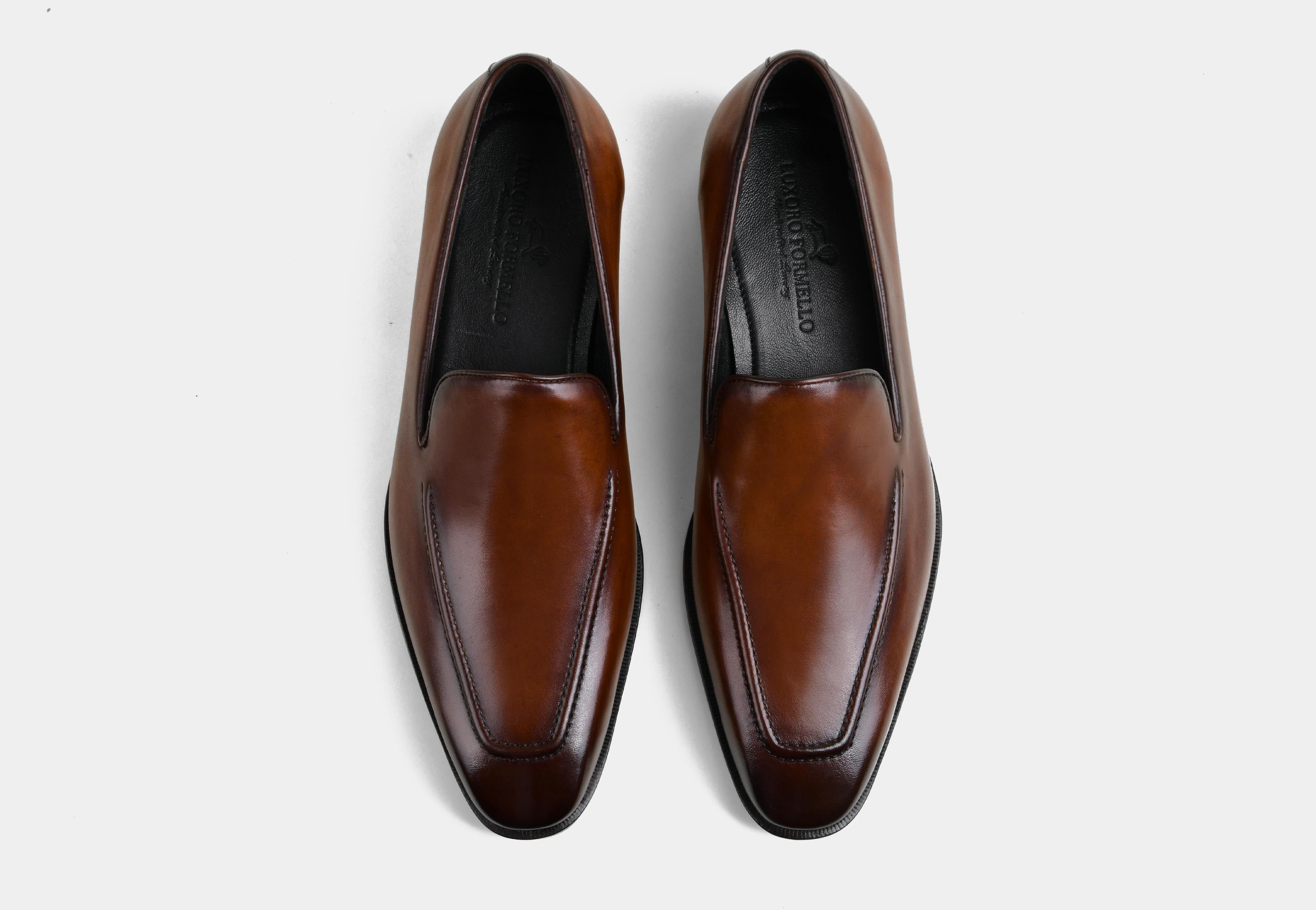 DAMIEN | MIDBROWN MEN LEATHER LOAFERS (Reserved-Release)