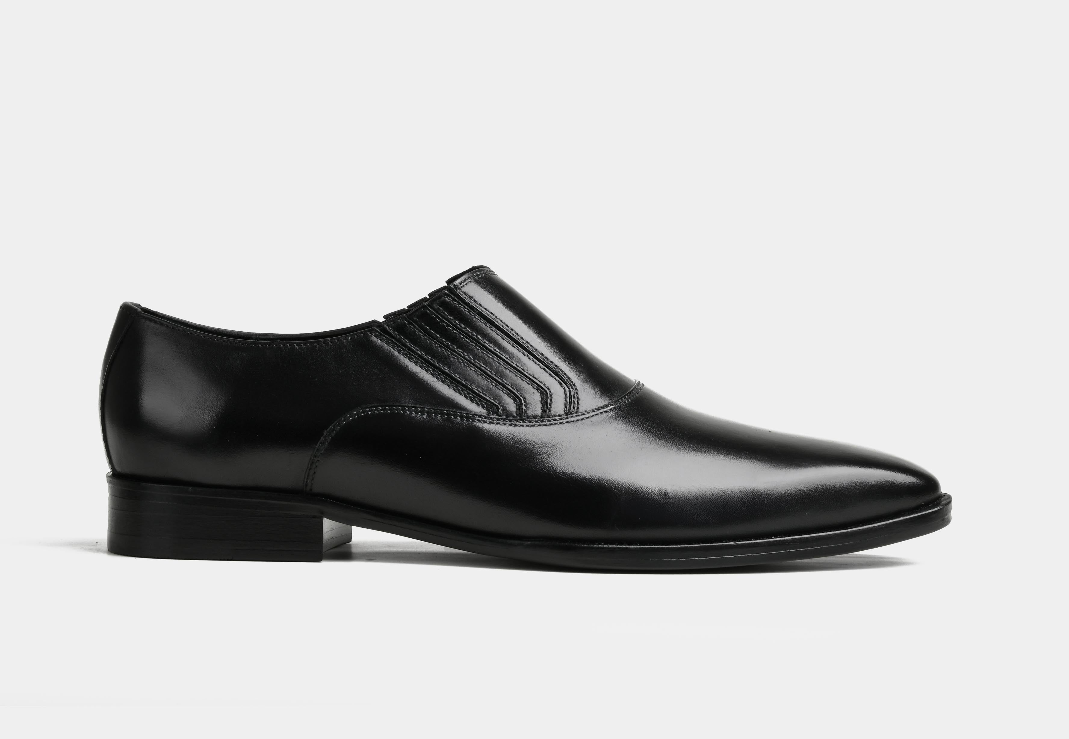 LASTIK | BLACK MEN LEATHER LOAFERS (Reserved-Release)