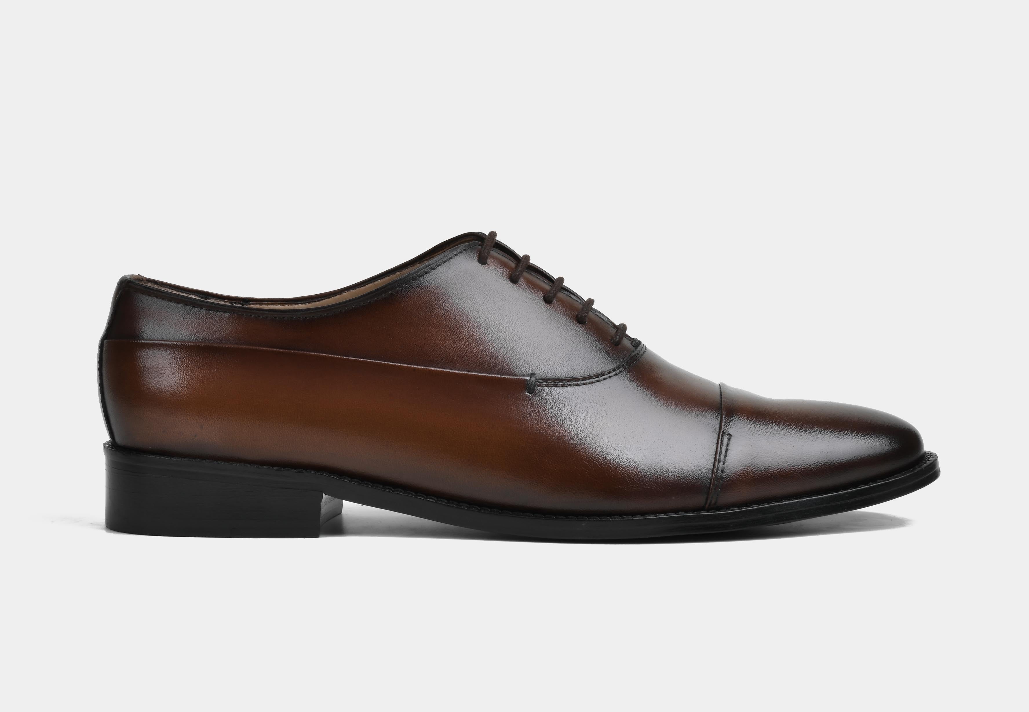 ROSSO | MEN BROWN CAP TOE LACEUP (Reserved-Release)