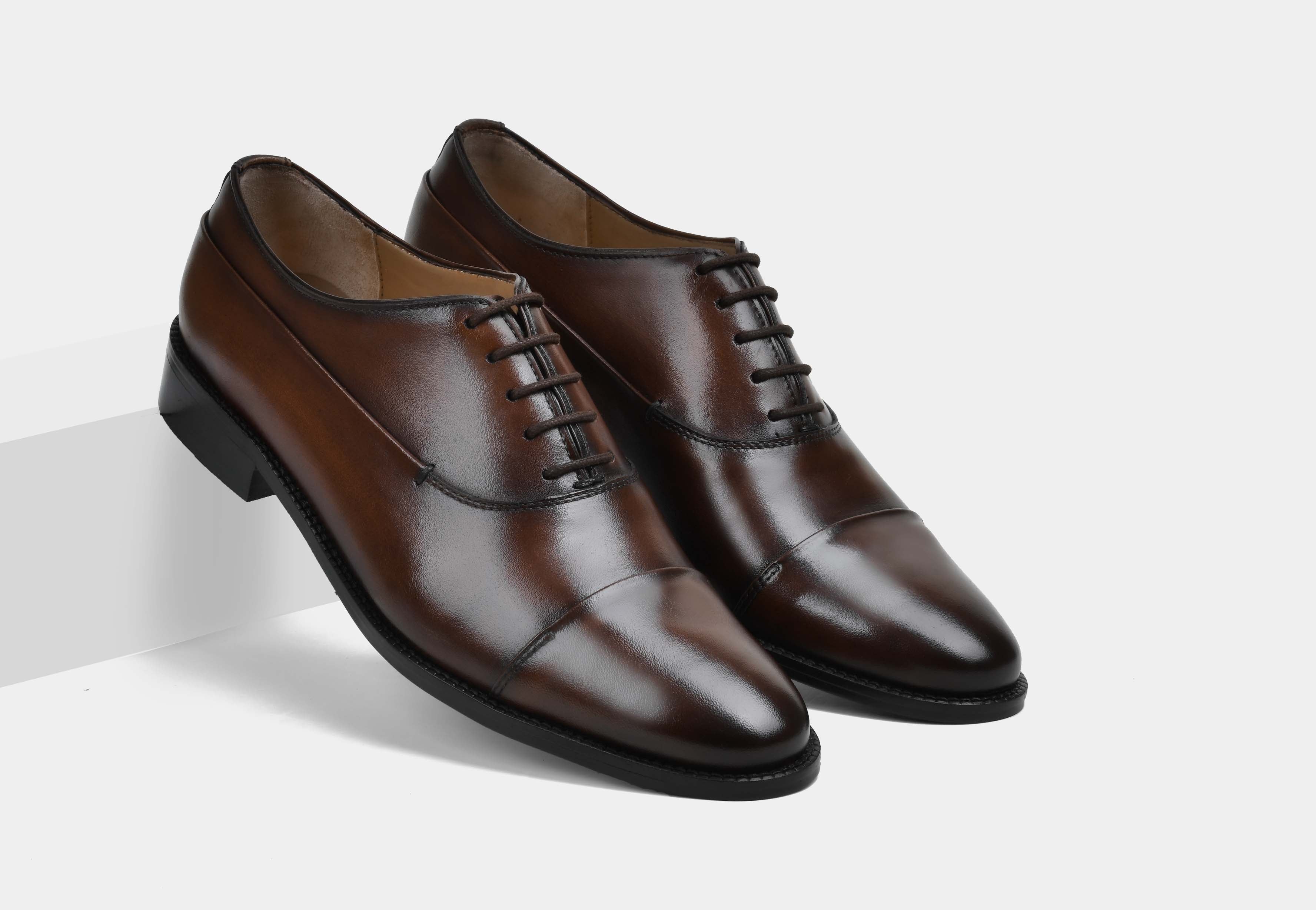 ROSSO | MEN BROWN CAP TOE LACEUP (Reserved-Release)