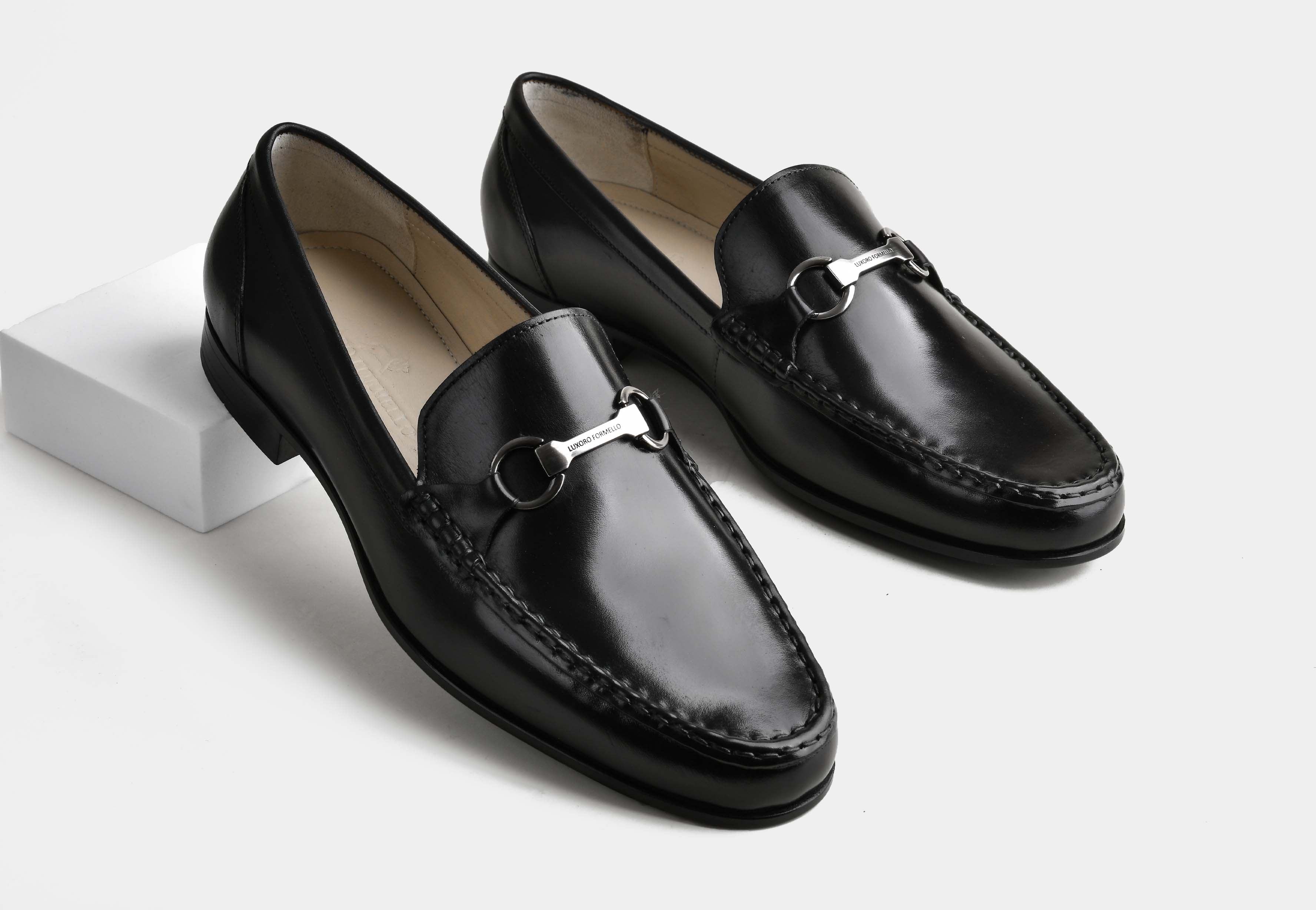 MONTERO | MEN BLACK CALF LEATHER HORSEBIT LOAFERS