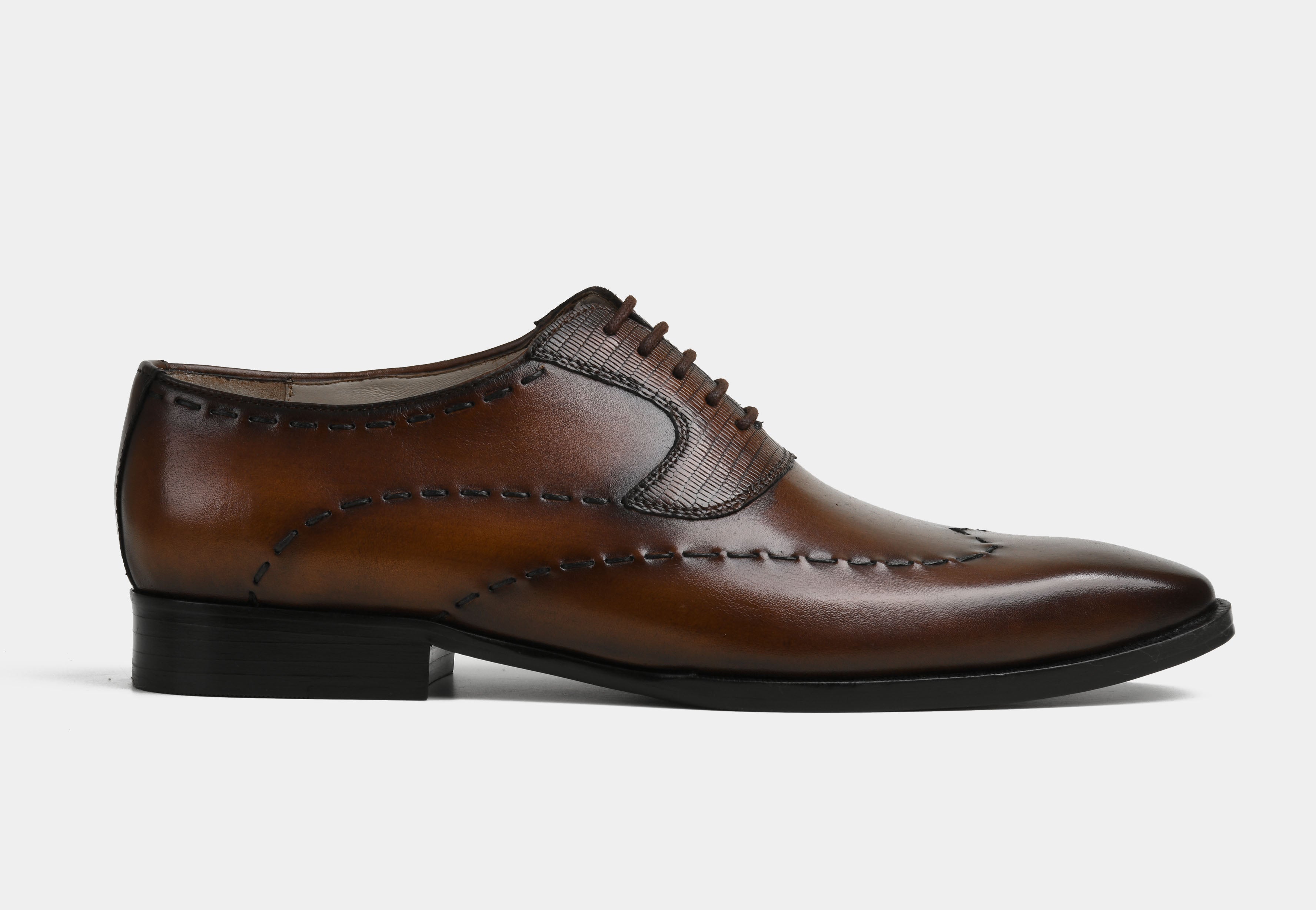 DANTE | MEN BROWN STITCHED DERBYS