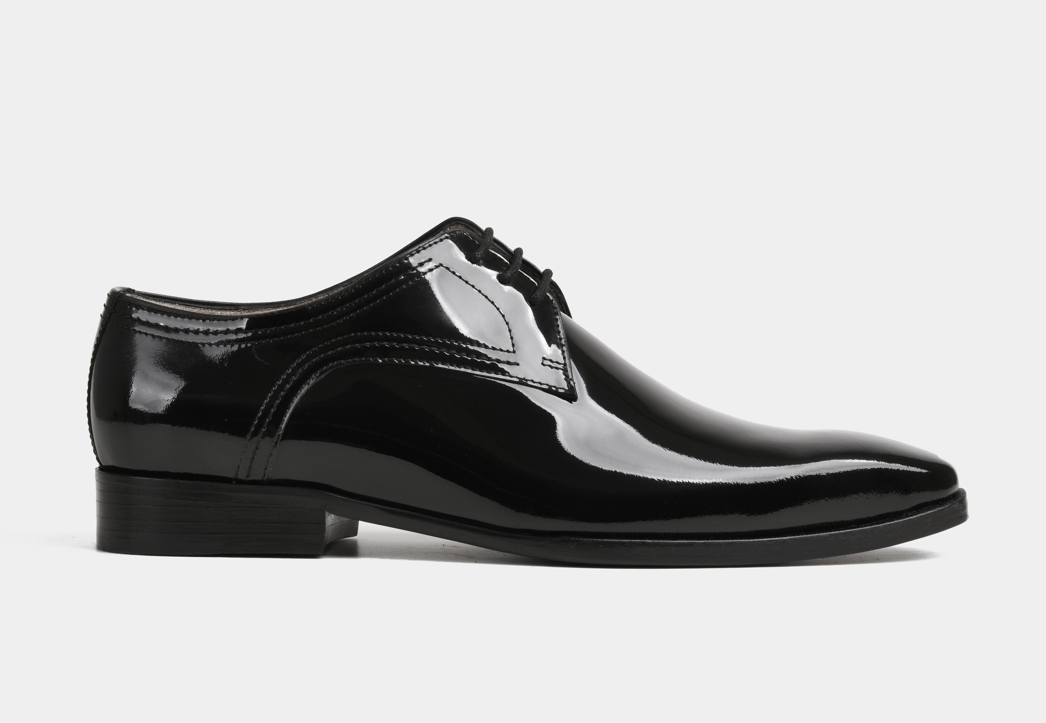ERICO | MEN BLACK PATENT DERBY SHOES