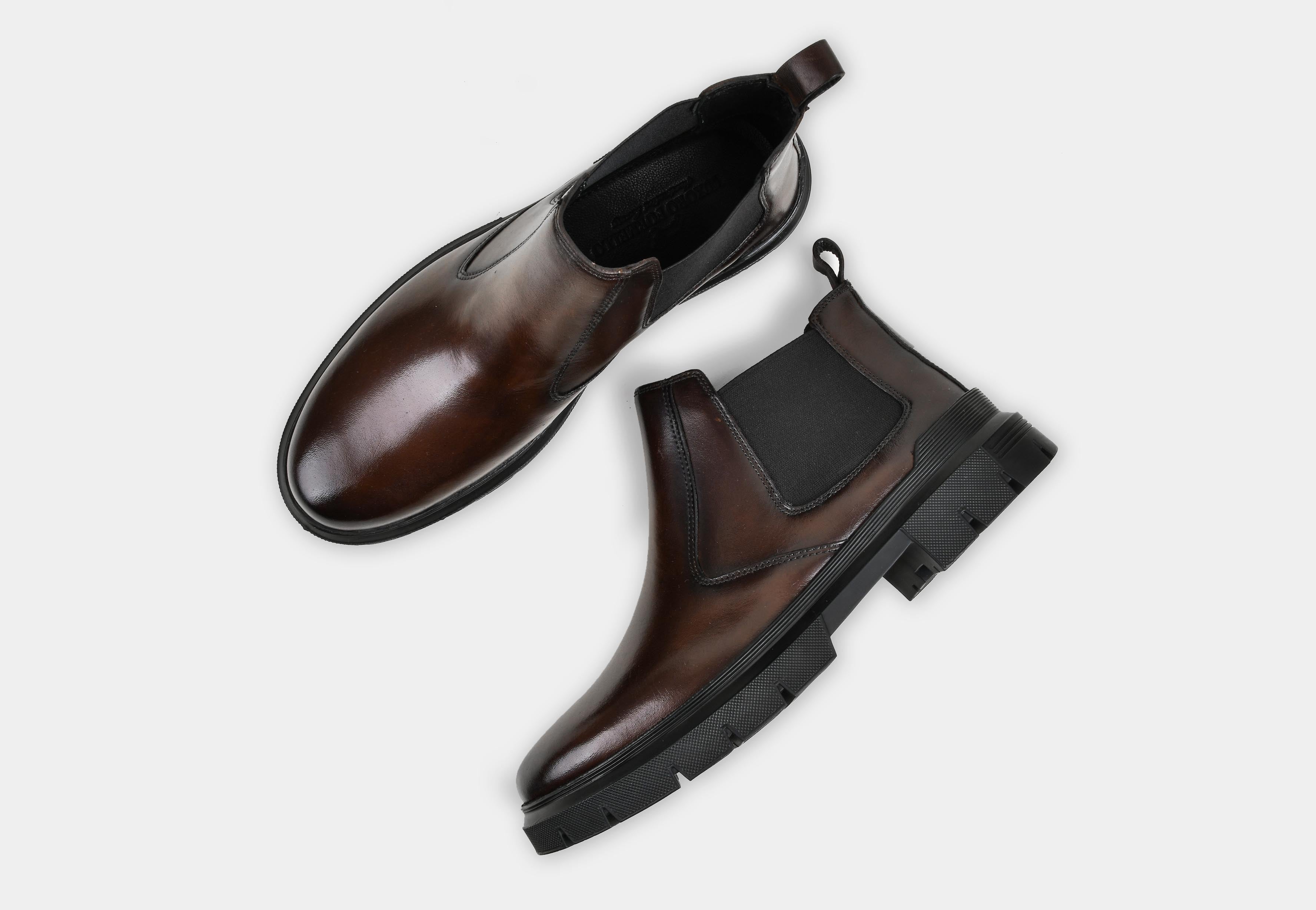 MEN BROWN CHELSEA BOOTS | STRIDEGRIP