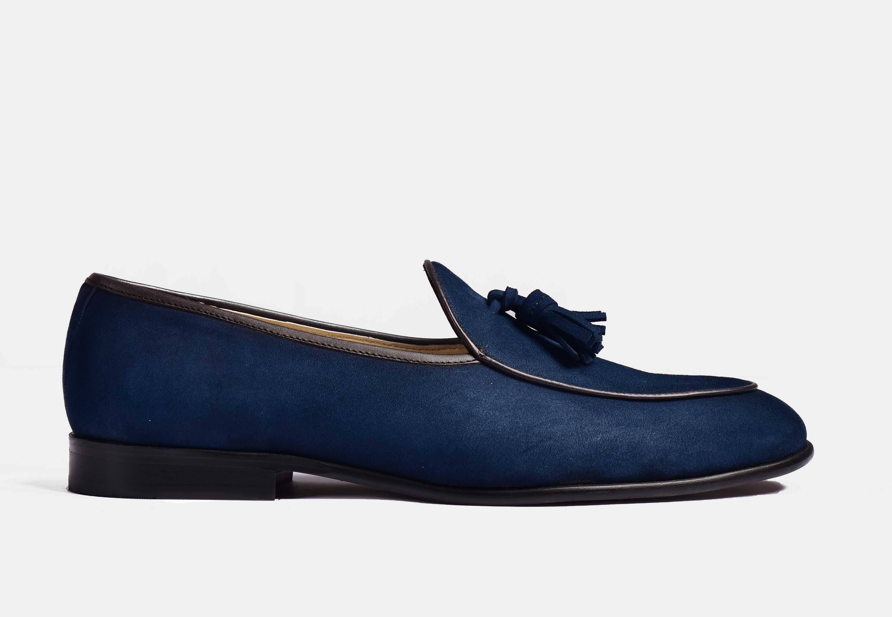 ARNO | Blue Suede With Classic Tassels (Reserved-Release)