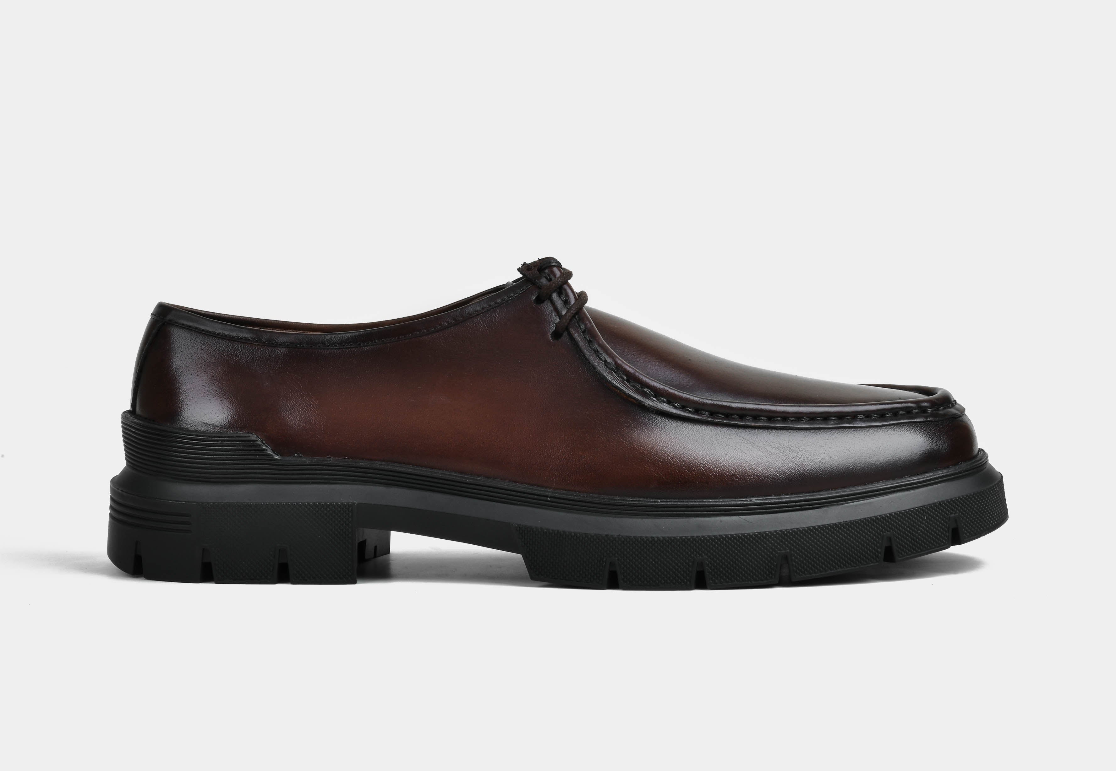 Men Brown Round toe Derby | StrideGrip (Reserved-Release)