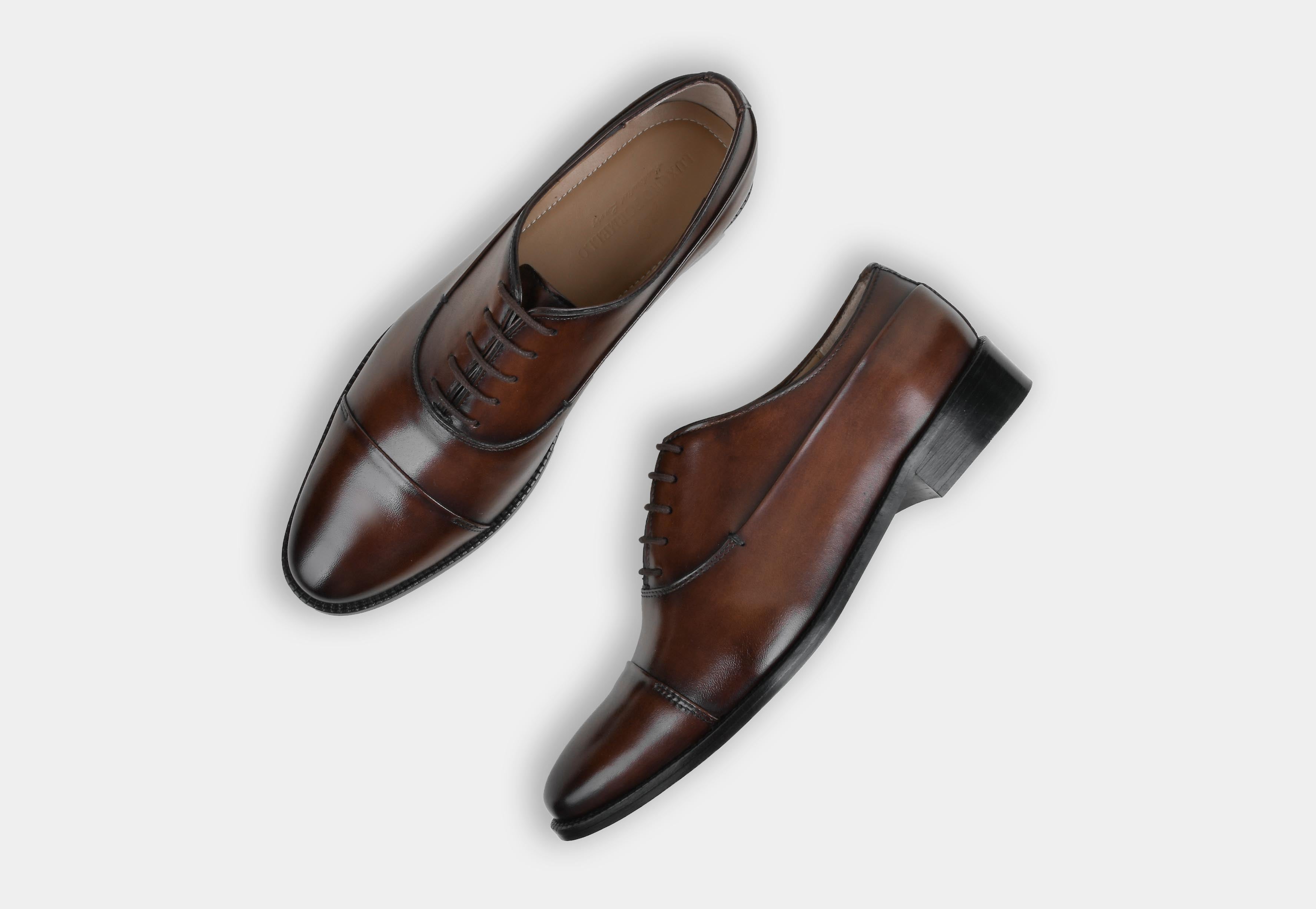 ROSSO | MEN BROWN CAP TOE LACEUP (Reserved-Release)