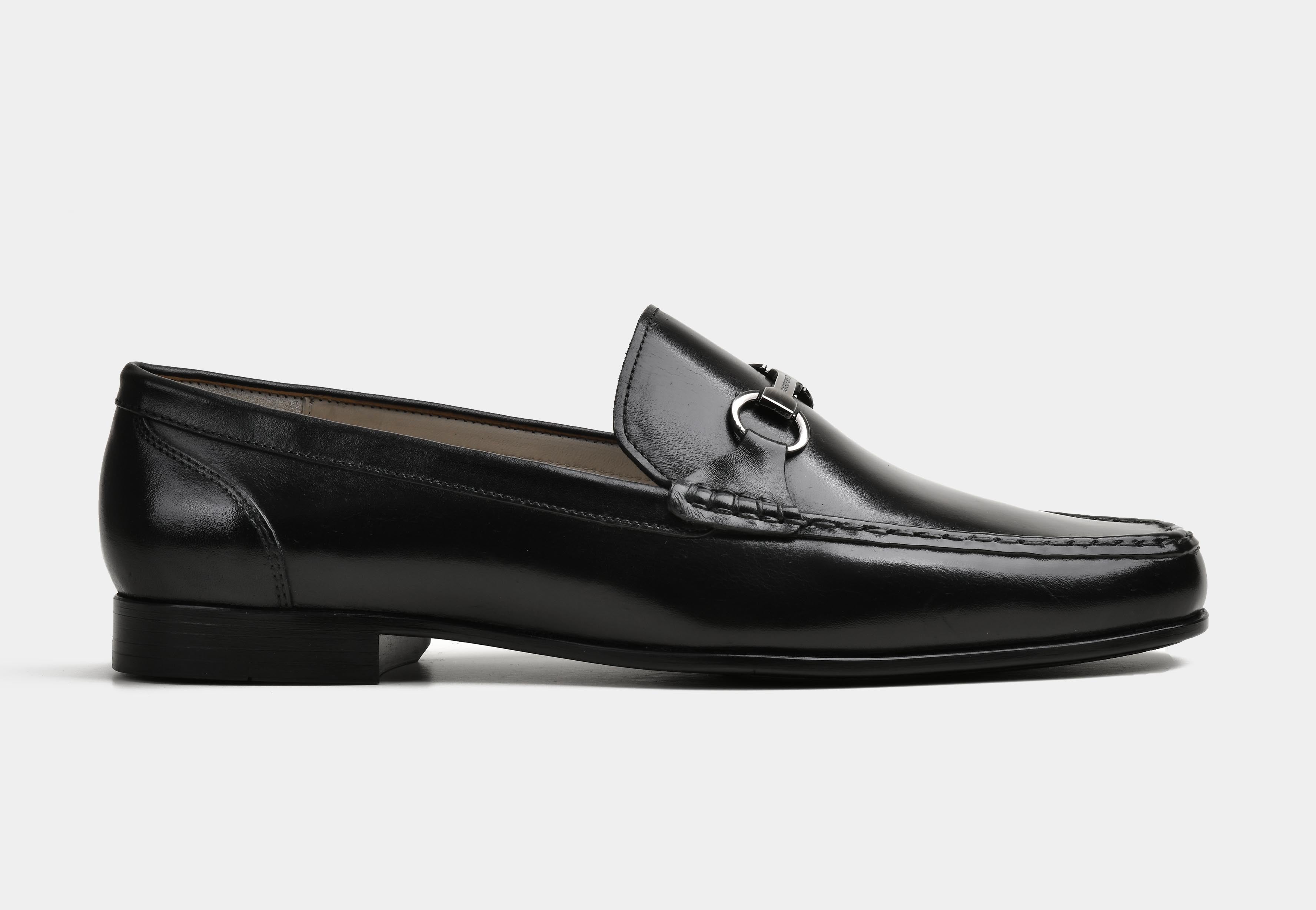 MONTERO | MEN BLACK CALF LEATHER HORSEBIT LOAFERS