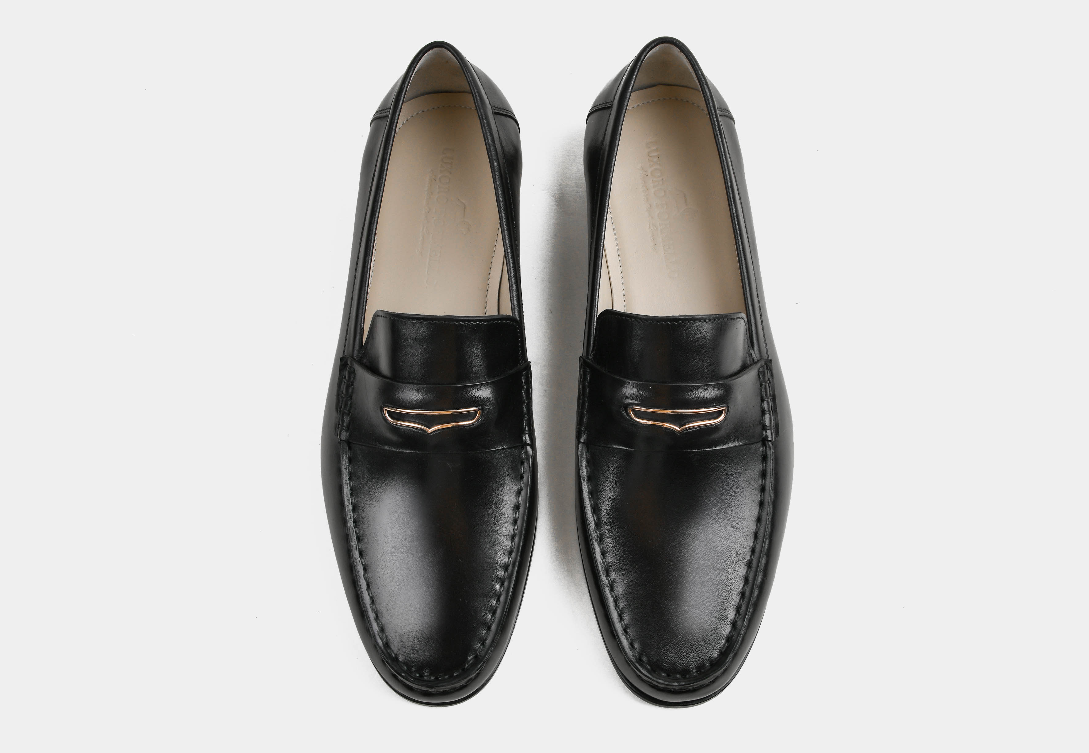 ANTINO | MEN BLACK LEATHER LOAFERS
