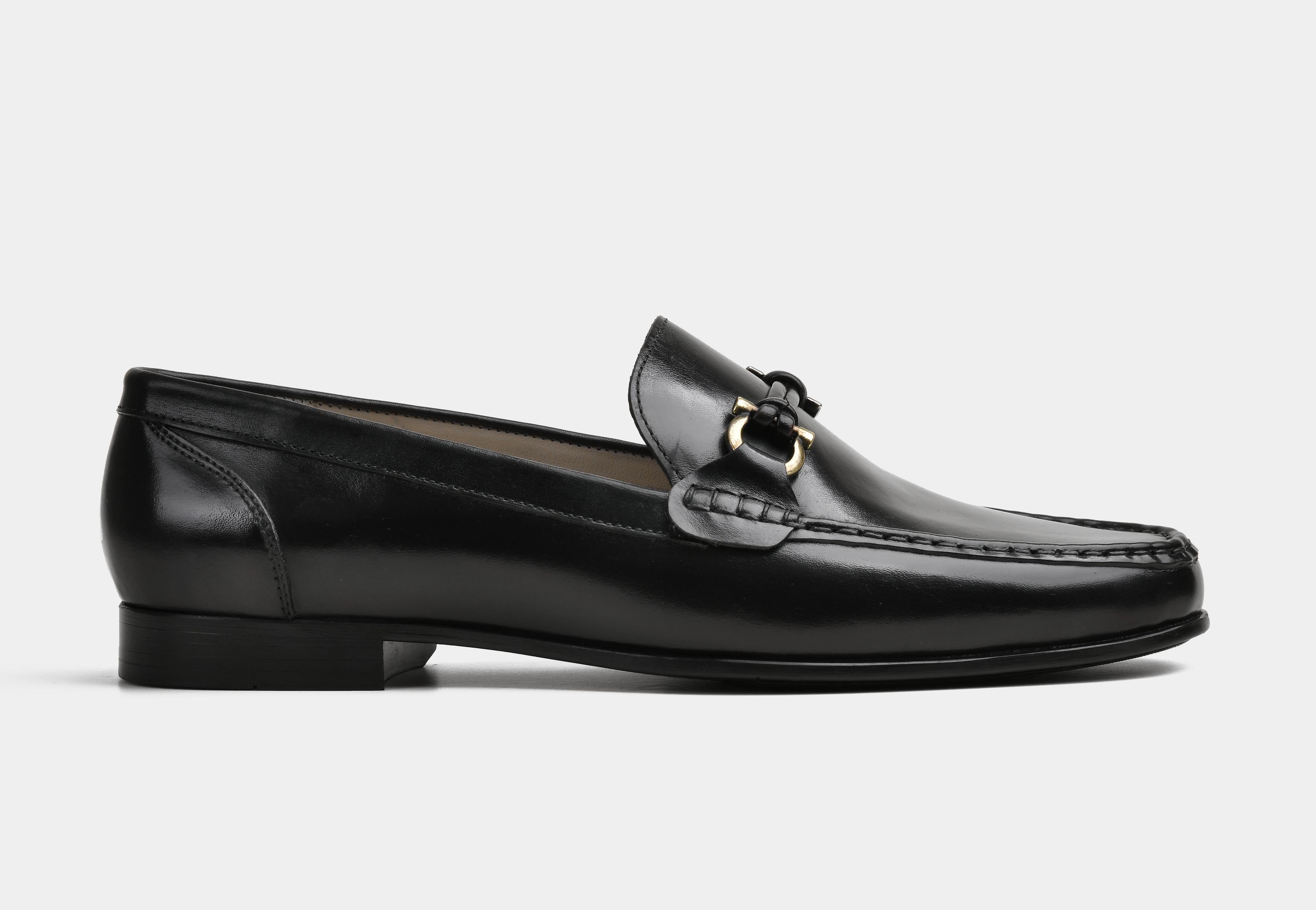 ZARO | MEN BLACK CLASSIC HORSEBIT LOAFERS